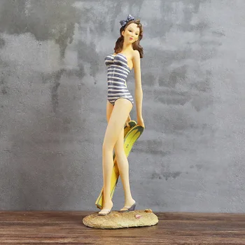 

KTV restaurant creative Europe and America display underwear store shelf window bikini beauty figure sculpture art decoration