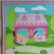 Нейлон детские ковры розовый Сказочный коврик для девочек для гостиной нежные детские ковры для спальни уникальный мультфильм замок ковер