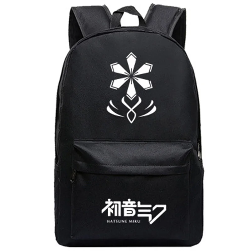 Hatsune рюкзак с Miku аниме-сумки для школьников школьные сумки для мальчиков и девочек рюкзак для путешествий сумка для ноутбука Mochila