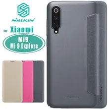 Чехол для Xiaomi Mi9 Mi9 Explore ore Case NILLKIN Sparkle Роскошные Флип Кожаные чехлы для Mi9 Mi9 Explore ore задняя крышка чехол для телефона Nilkin