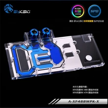 Bykski Full Cover Graphics Card Block use for XFX-Radeon-RX-480-GTR-8GB-GDDR5/ RX580 GTS XXX Edition Copper Radiator Water Block Bykski Full Cover Graphics Card Block use for XFX-Radeon-RX-480-GTR-8GB-GDDR5/ RX580 GTS XXX Edition Copper Radiator Water Block