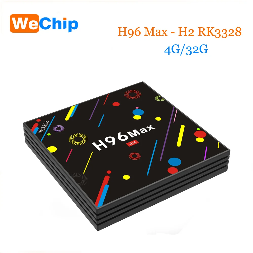

Wechip H96 Max H2 Smart Android 7.1 TV Box 4G/32G Rockchip RK3328 2.4G/5.8G WiFi H.265 BT4.0 4K*2K 3.0 USB OTT Set Top Box