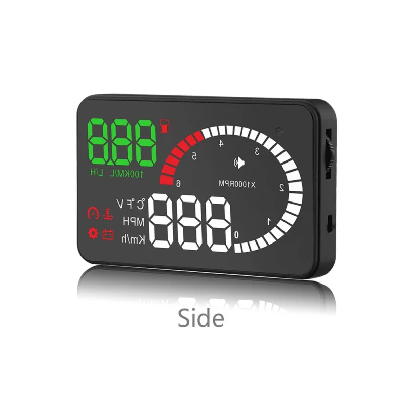 X6 " Hud OBD2 дисплей на лобовом стекле OBD Автомобильный скоростной метр OBD2 скорость o превышение скорости напряжения Сигнализация лобовое стекло проектор заглушка OBDII