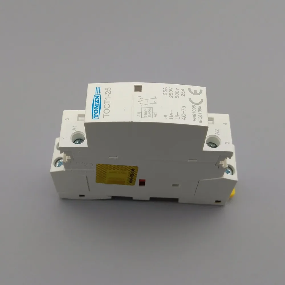 TOCT1 Американская классификация проводов 2р 25A 110V Катушка 230V 50/60HZ Din rail бытовой ac Контактор В соответствии с стандартом 1NC 1NO