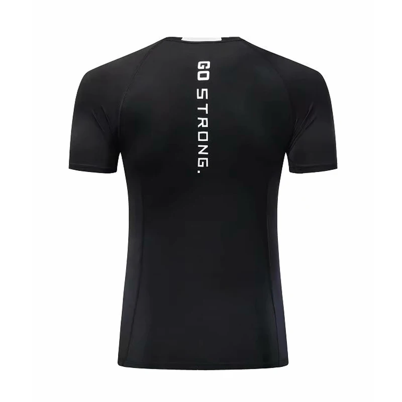 

GO STRONG Running Men Designer Quick Dry T-Shirts Running Slim Fit Tops Tees Sport Men 's Fitness Gym T Shirts Muscle Tee 2018