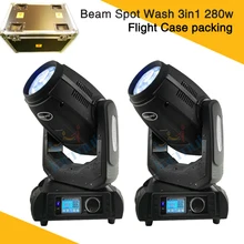 2 шт./Чехол) точечный луч 10R лампа Шарпи луч 280 Вт движущаяся головка светильник Dmx512 Combi 3D точечный луч мыть 3в1 функция Dj 280 Вт Луч