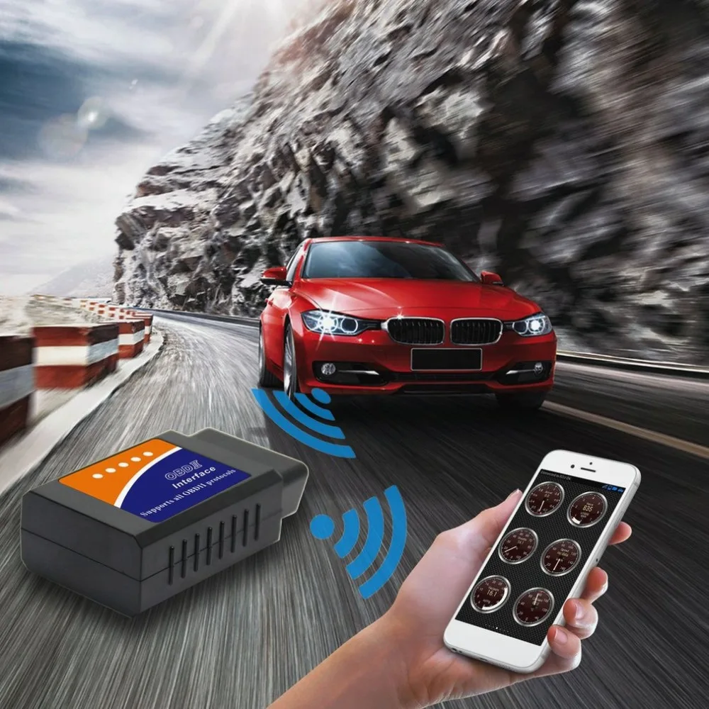Super Mini ELM327 OBD2 Bluetooth V2.1 с PIC18F25K80 Автомобильная диагностика OBD 2 ELM 327 сканер для
