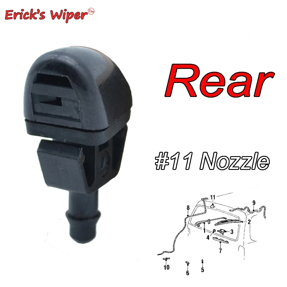 

Erick's Wiper 1PC Rear Wiper Washer Jet Nozzle For Ford Explorer MK3 MK4 2002-2010 OE#1L2Z-17603-BA