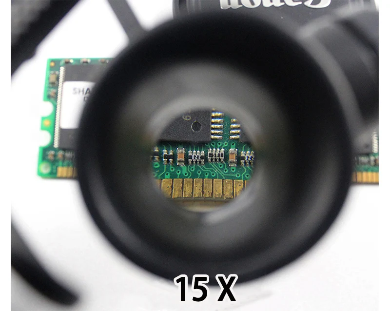 Очки лупа с светодиодный освещенный увеличитель увеличительное стекло 10X 15X 20X 25X многофункциональная лампа ремонт часов