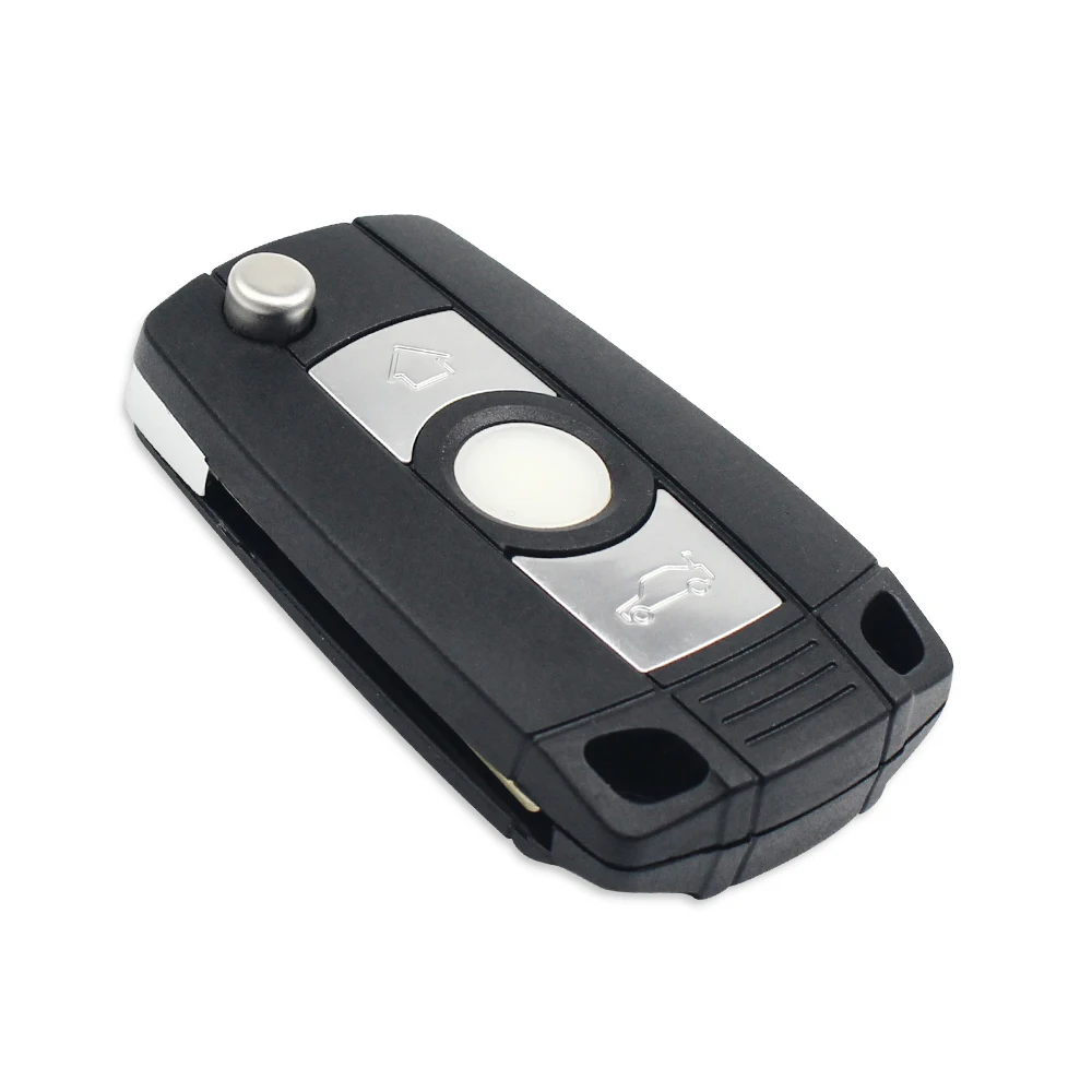 KEYYOU Modified Flip Car Remote Key Shell Case For BMW 1 3 5 6 7 Series Z3 Z4 X3 X5 M5 E38 E39 E46 Key 3 Buttons Fob HU58 Blade