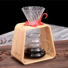 Hot Selling Newest Ladder Hand Punch V60 Glass Filter Cup Household Hand Punch Coffee Pot Hand Punch Coffee Set