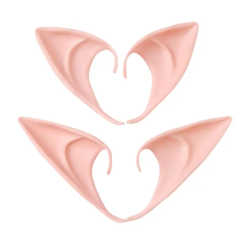 

1 Pair Latex Elf Ears Pointed Cosplay Mask Halloween Masquerade Party Costumes