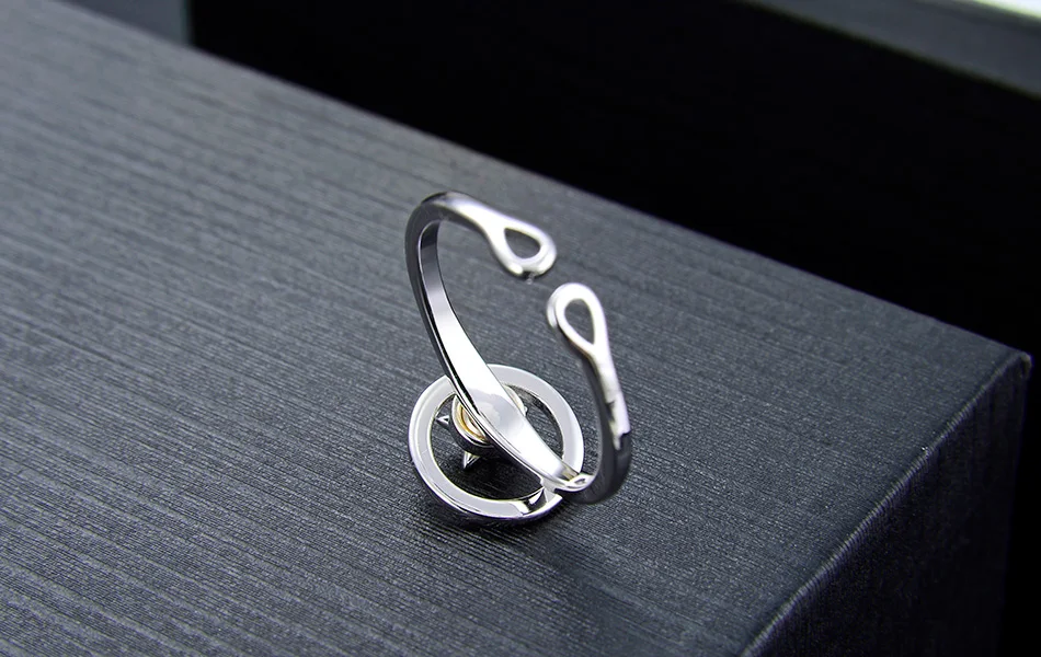 ORSA Драгоценности женский регулируемые кольца 925 Настоящее серебро 925 пробы Star Форма Стиль Для женщин кольцо Модные ювелирные изделия для