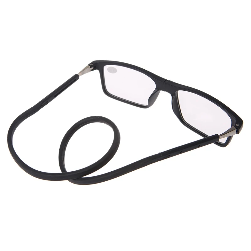 Gafas de lectura imán presbiópico gafas de lectura ajustable cuello colgante Unisex + 1,00 a + 4,00 Gafas de lectura imán presbiópico gafas de lectura ajustable cuello colgante Unisex + 1,00 a + 4,00