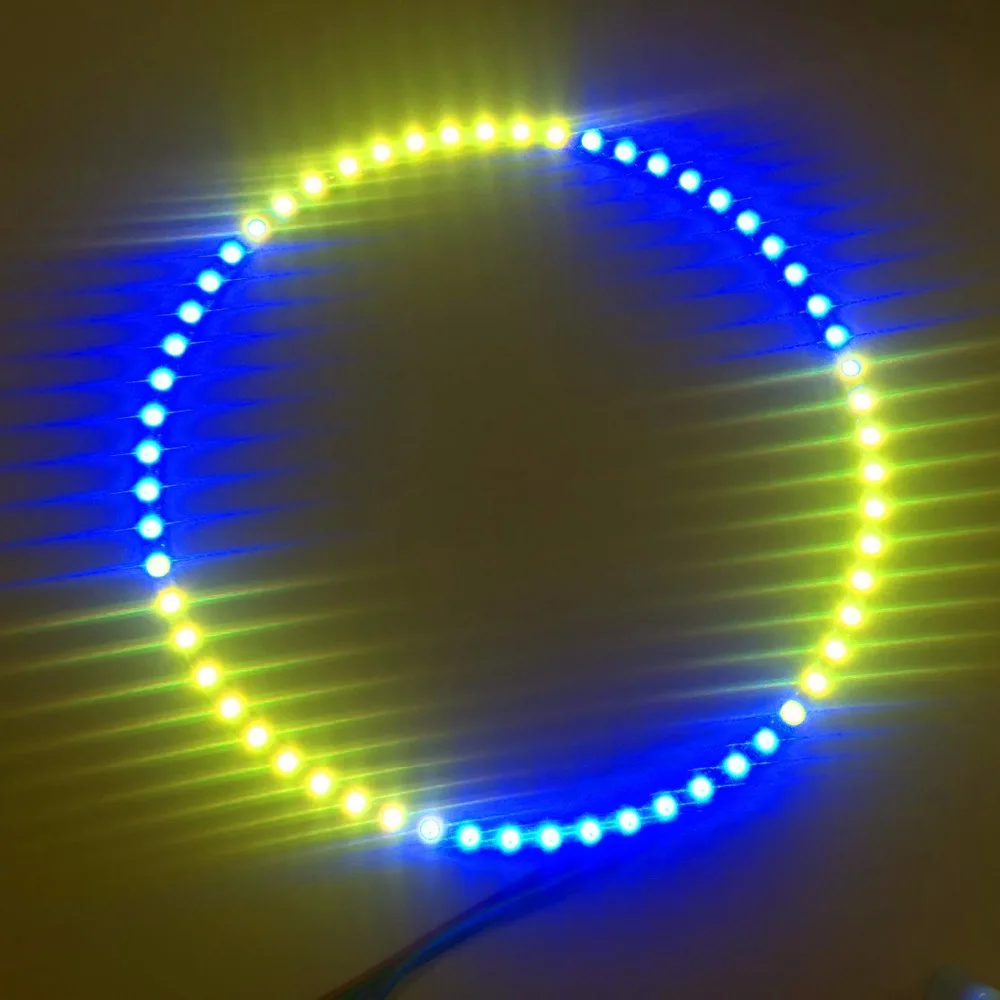 

60eds SK6812-RGB addressable ring;DC5V input;RGB full color;round LED pixel