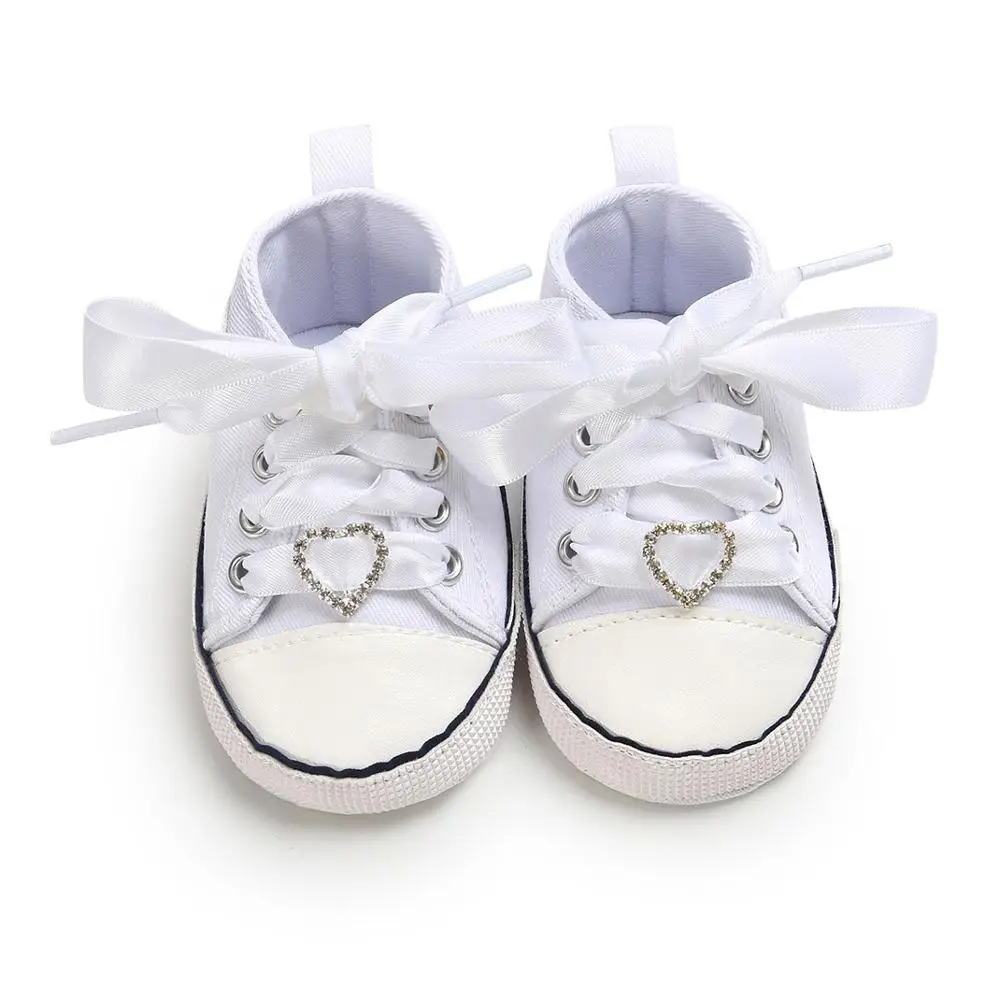 Новинка; Тканевая обувь для новорожденных; обувь для малышей; мягкая детская обувь на нескользящей подошве; обувь для мальчиков и девочек; 25 цветов - Цвет: White White love