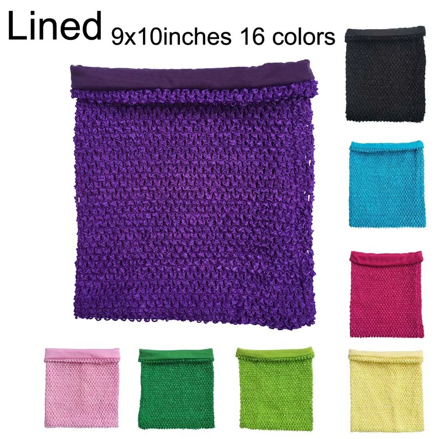 lined crochet tube top