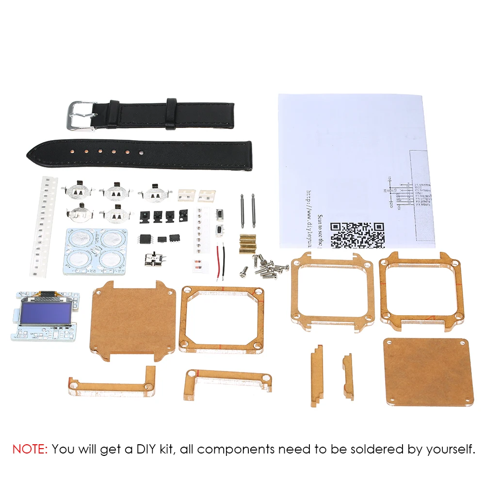 SCM Awesome DIY Kit Электронные часы прозрачный СВЕТОДИОДНЫЙ DIY светодиодный цифровой трубки наручные часы легко собрать в качестве подарка