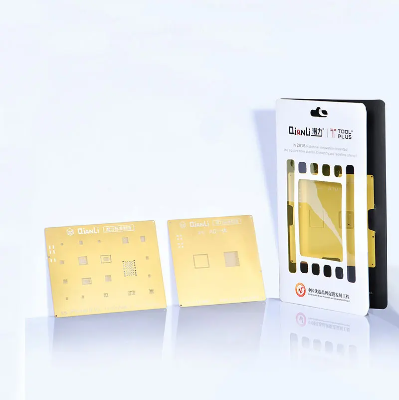 Комплект трафаретов 2D Оловянная сетка из стали с ИС/ЦП для iPhone XS 8 7plus 6 6S 5|Наборы