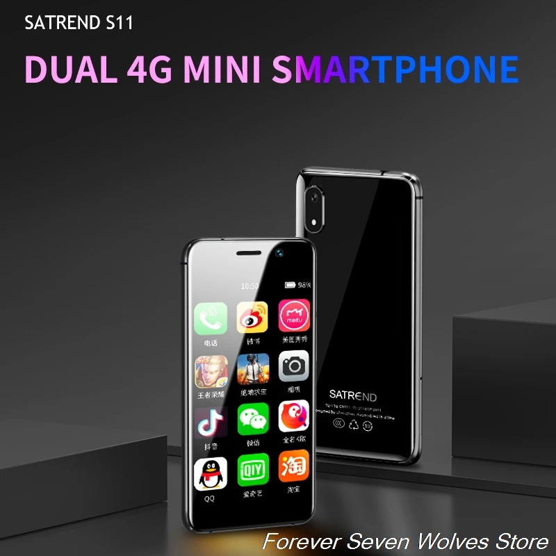  Small 4G Mini Smartphone S11 Android 7.1 CellPhone MTK6739 WiFi Dual SIM 3.2Inch Mobile Phone GPS B