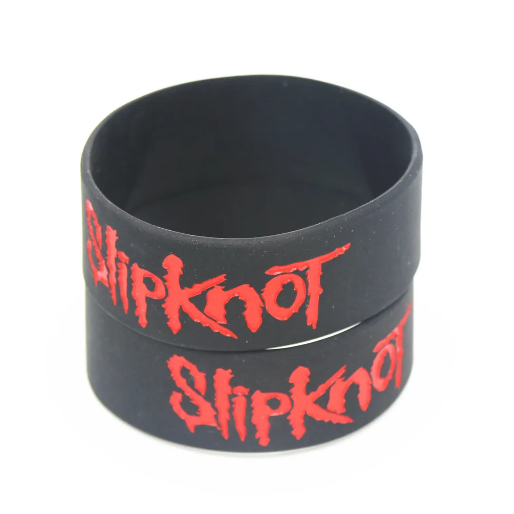 1 шт. силиконовый браслет Slipknot манжета панк Рок резиновая повязка мощные мужские