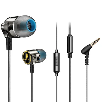

Fonge D06 Zinc Alloy In-ear Earphone Noise Cancelling Metal Earbud Heavy Bass Stereo Sport Headset with Mic for Mobile Phone NEW