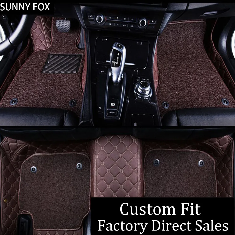 

SUNNY FOX car floor mats made for Kia Soul K7 Cadenza 5D heavy duty foot case anti slip car-styling carpet rugs liners (2010-)