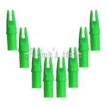 50 шт./лот зеленый стрельба из лука стрелка nocks для OD8.8mm ID 7,6 мм алюминиевые стрелы