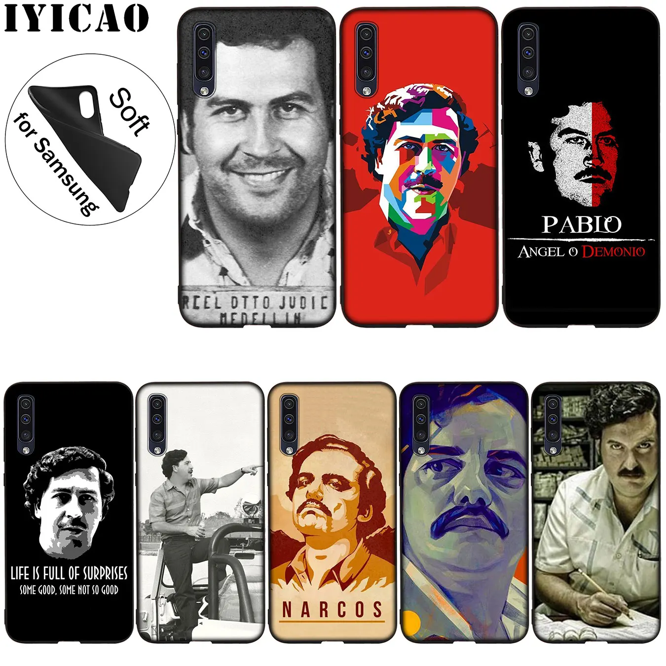 IYICAO Pablo Escobar милый мягкий силиконовый чехол для Samsung Galaxy A70 A60 A50 A40 A30 A20 A10 A50S A40S A30S A20E