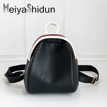 Meiyashidun sommer kleine mode rucksack trend frauen rucksäcke mädchen mode tasche reise pu leder taschen schule mini rucksack