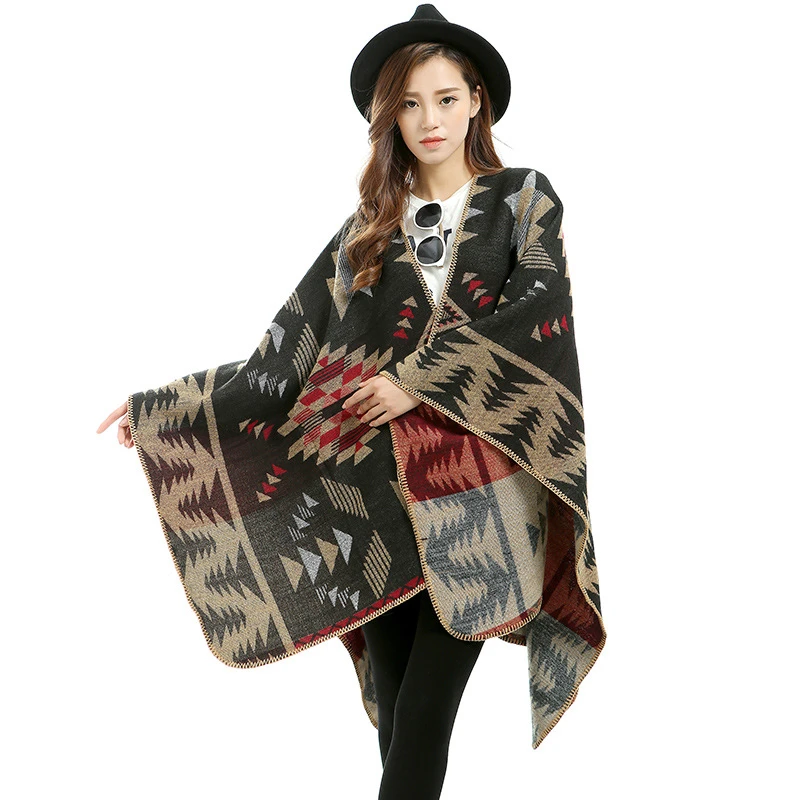 poncho wrap coat