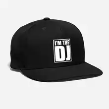 Я Кепка диск-жокея по индивидуальному заказу с вышивкой для ночного клуба диск-жокей диджей Танцы микс рейв музыкального фестиваля унисекс Регулируемый бейсболка кепка