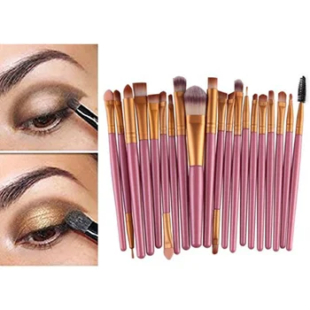 

Wool Make Up Brush Set 20Pcs eyeshadow face Brushes Set Tools Make-Up Toiletry Kit