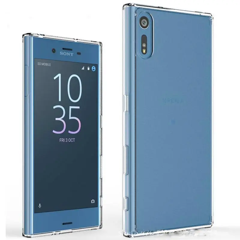 Чехол EVOLOU для Sony Xperia XZ XR Ультрапрозрачная акриловая задняя крышка + силиконовая