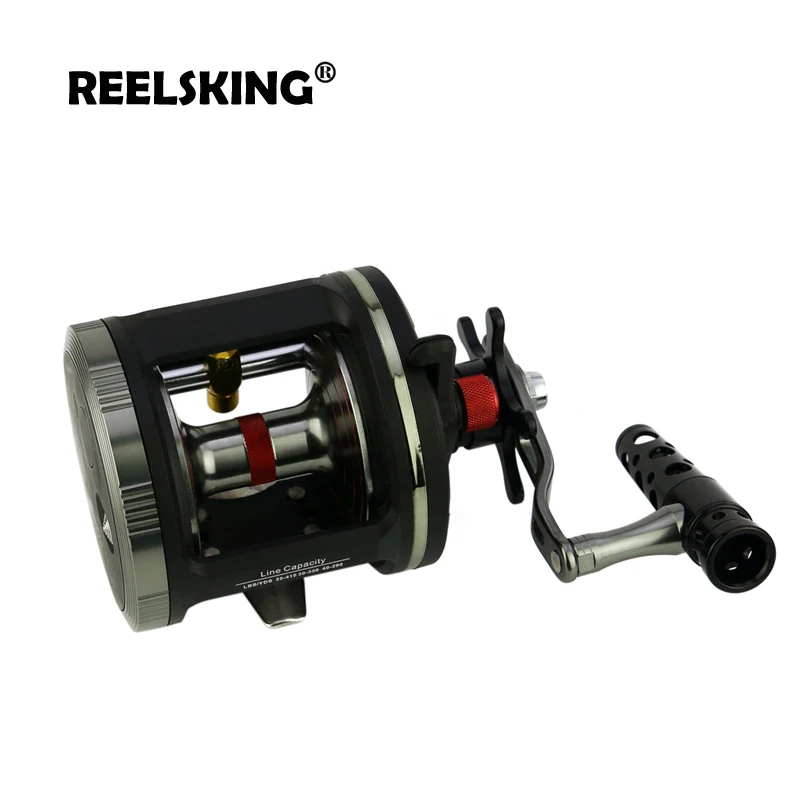 REELSKING التآكل حماية أسود و الشظية الصب طبل عجلة اليد اليمنى ماكس السحب 25 البحر الطعم صب الصيد بكرات REELSKING التآكل حماية أسود و الشظية الصب طبل عجلة اليد اليمنى ماكس السحب 25 البحر الطعم صب الصيد بكرات