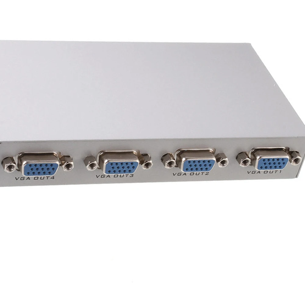 Видеоразветвитель VGA XGA SVGA HD15 с 4 портами для ПК ноутбука телевизора ЖК монитора| |
