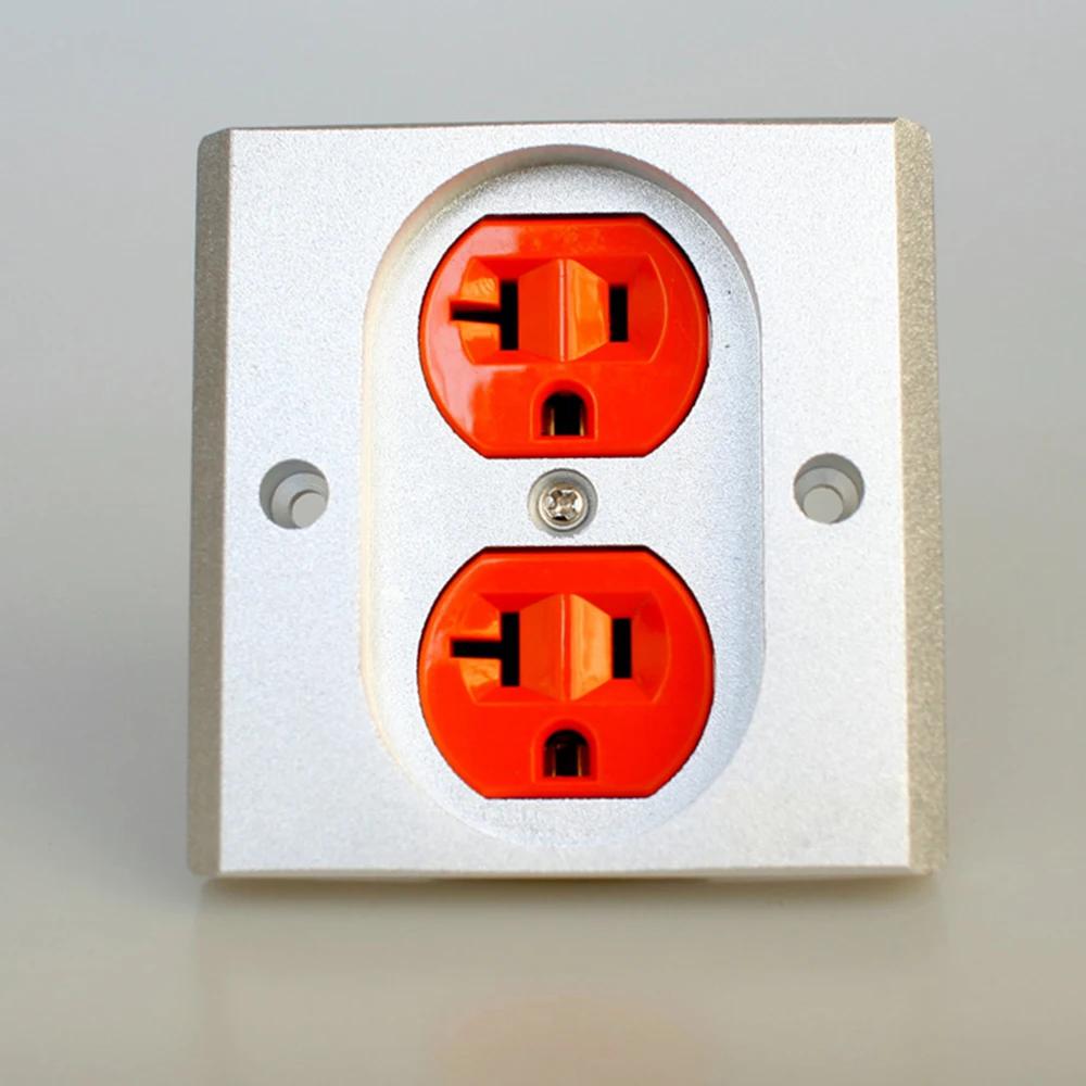 

HI -END Aluminium wall Cover Plate Duplex power socket