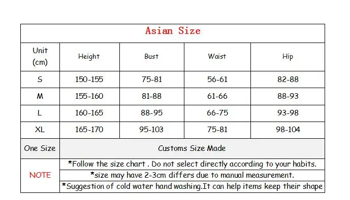 Asian size