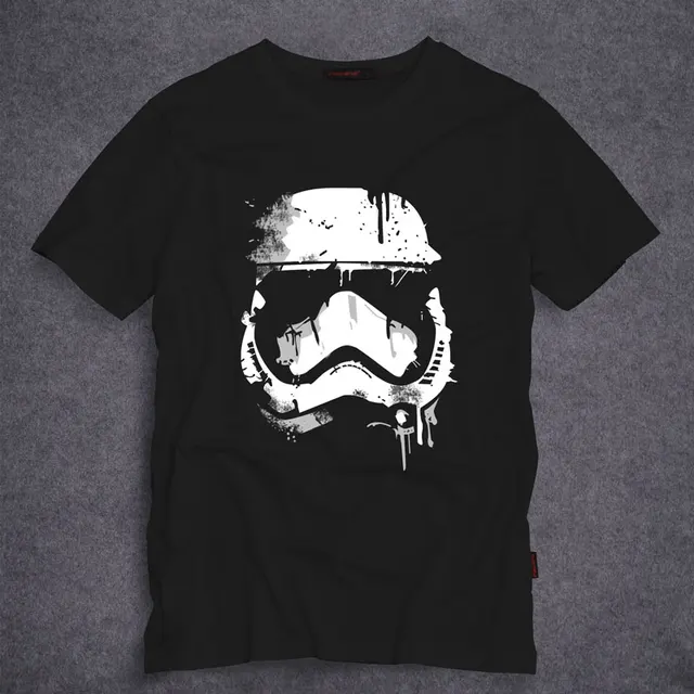You're here Star Wars-Stormtrooper Stormy Starry Night T-Shirt This Van Gogh Inspired Design Features A Stromtrooper On Guard And An At-At Off In The Distance Under The Stars On A Black Tee!