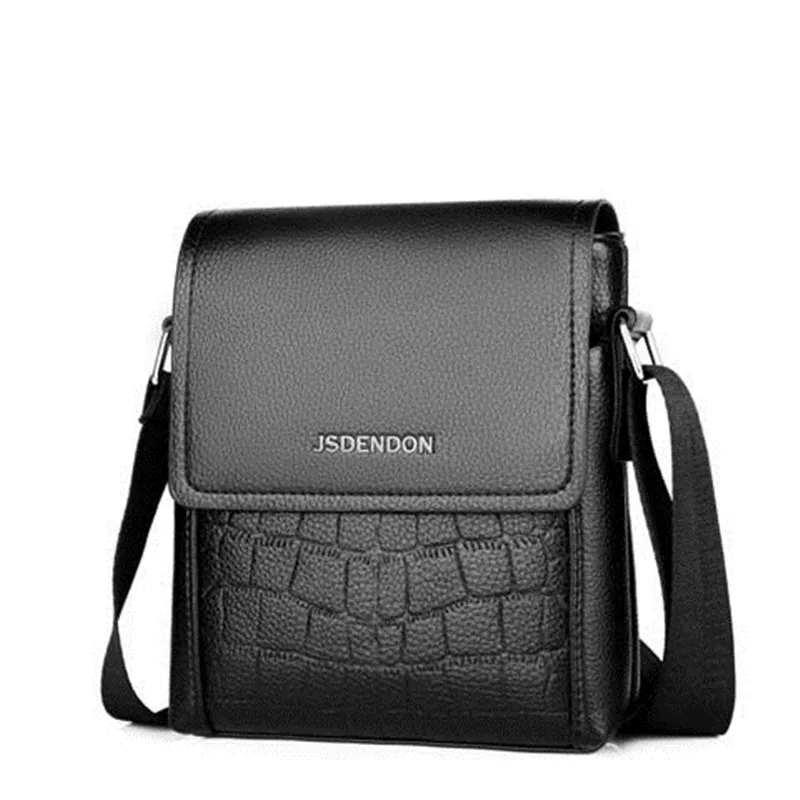 Kopen Mode PU Leer Mannen Designer Hoge Kwaliteit Schoudertas Casual Kantoor Messenger Bags Kleine Flap man Crossbody voor Mannen Handtassen