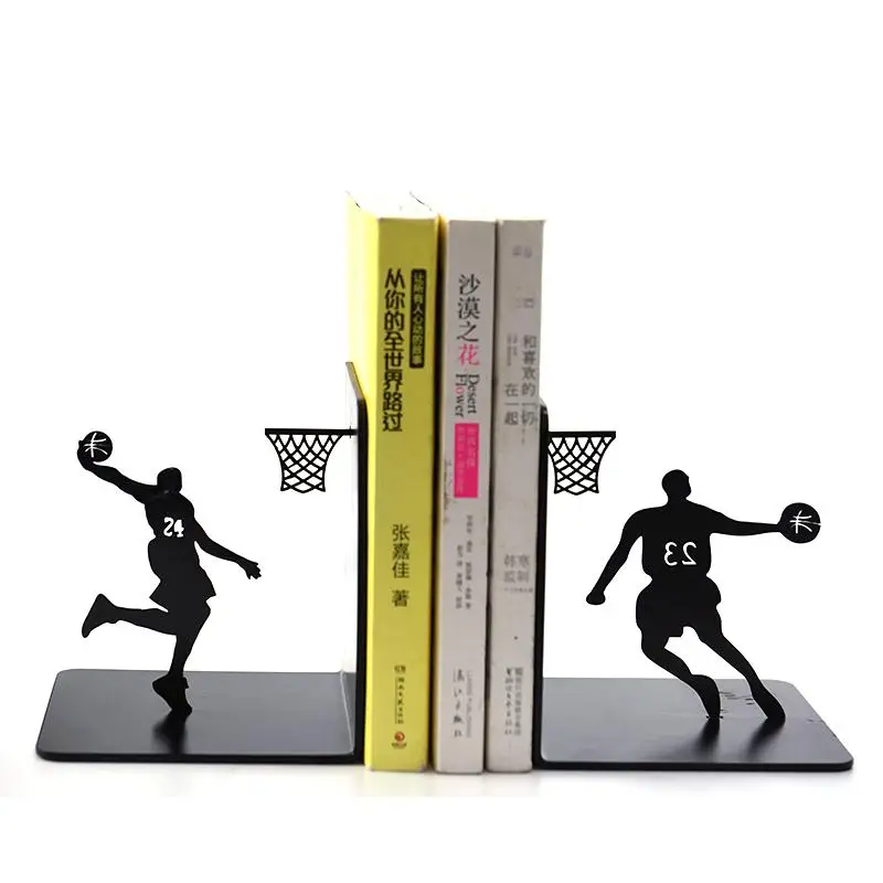 Модный крутой металлический стопор для двери человека-образный баскетбольный вентилятор книжный шкаф для школы канцелярские и офисные принадлежности - Цвет: black 5