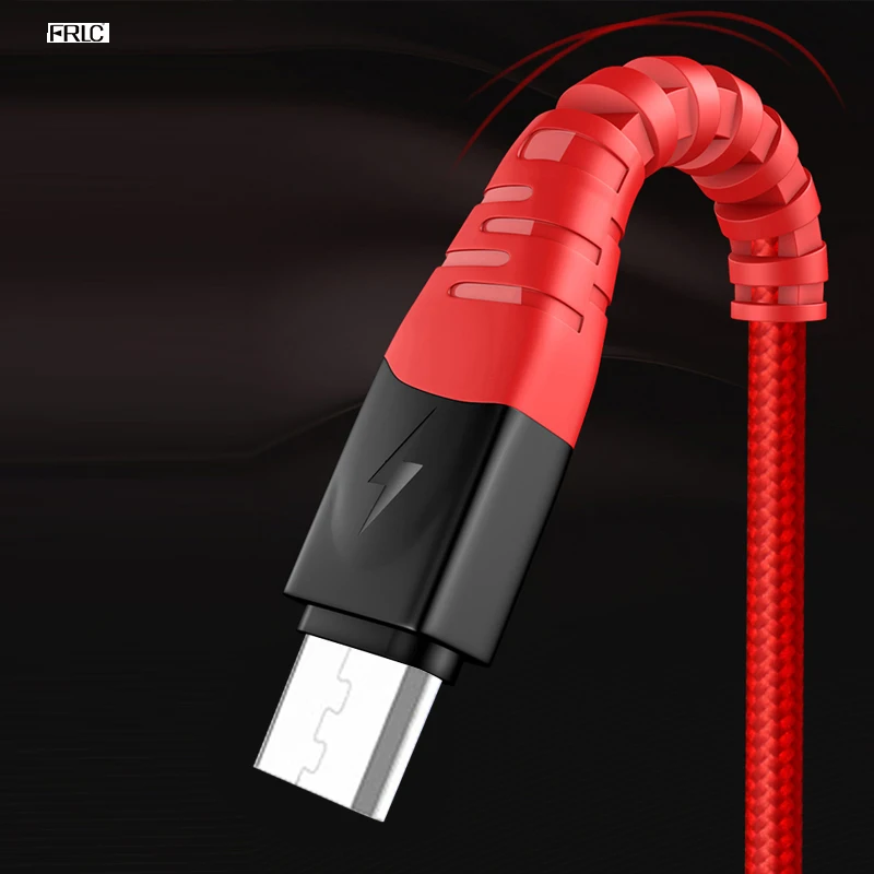 

FRLC Nylon phone charging cable For Samsung S7 S6 Micro USB cable charger for Xiaomi LG HTC Mobile Phone charging cord