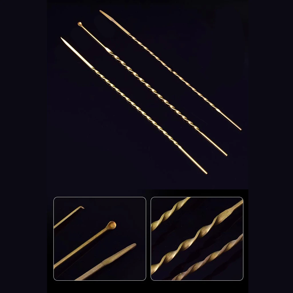 

3 Pcs Ear Wax Remover，Stainless Steel Ear Pick Curette Earwax Removal Kit Ear Cleansing Tool