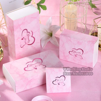 

Hot stamping pink paper box for wedding,pink Drawer Type boxes Wedding Favors and Gifts Paper Canyd Box 100pcs/lot