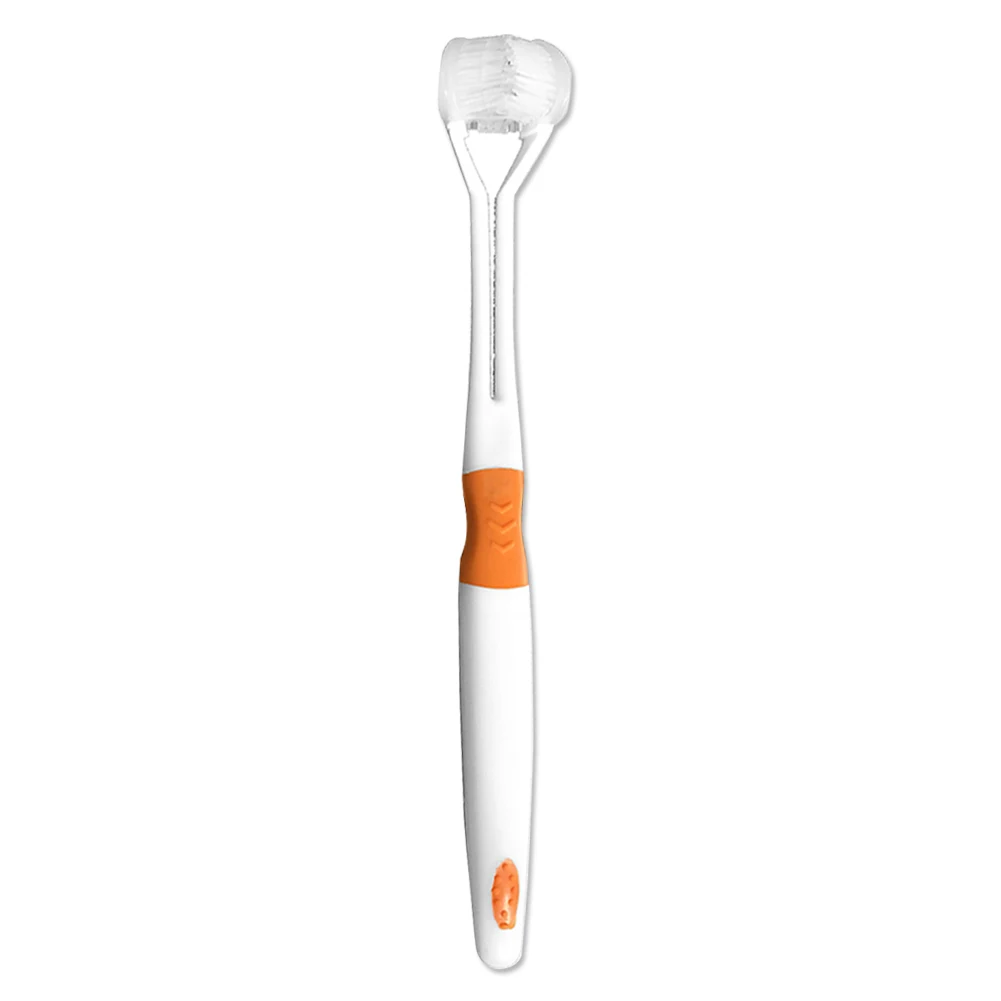 3-сторонняя Зубная щётка на очень тонком каблуке зубные щетки с мягкой щетиной для полости рта чистка зубов электрическая зубная щетка для взрослых детей MH88 - Цвет: Kids orange