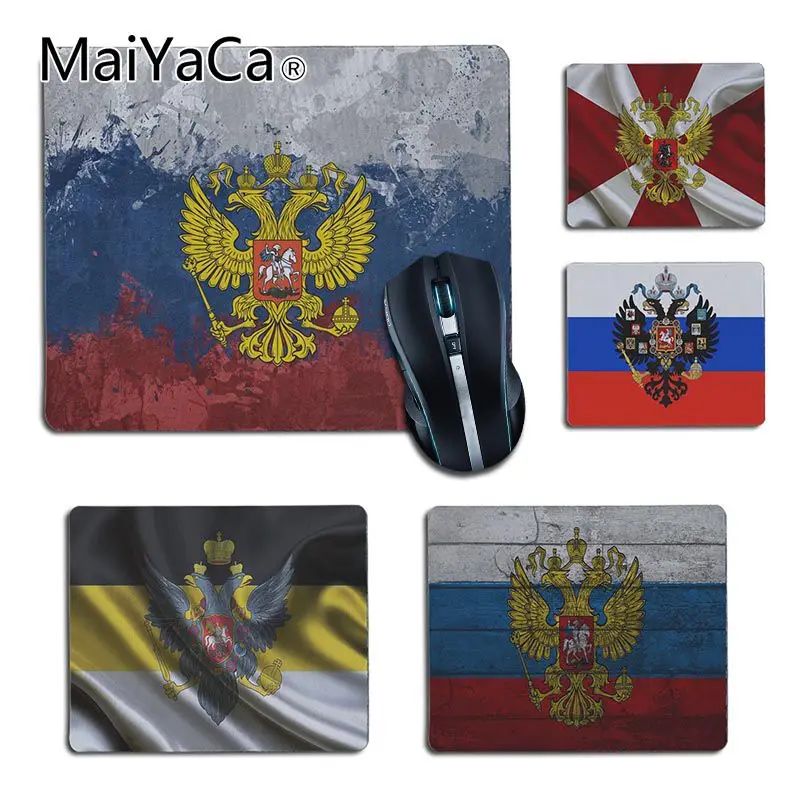 MaiYaCa russia Flag coat of arms game Laptop Gaming Mice Mousepad DIY Design gaming Mouse pad Rug For PC Laptop Notebook gamer