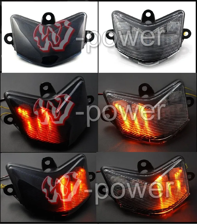 Для Kawasaki ZX10R 2004-2005 мотоциклетные встроенный СВЕТОДИОДНЫЙ фонарь задний фонарь индикаторы
