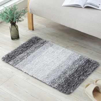 

40x60cm/50x80cm/45x70cm Gradient grey/green/red/brown rug bathroom anti-slip mat carpet simple rectangle absorbent rug floor