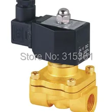 1/" дюймов Латунь Электромагнитный клапан, работающего на постоянном токе 12 В в электрического Воздух Вода Газ дизельного топлива DIN катушки 2W160-15-D