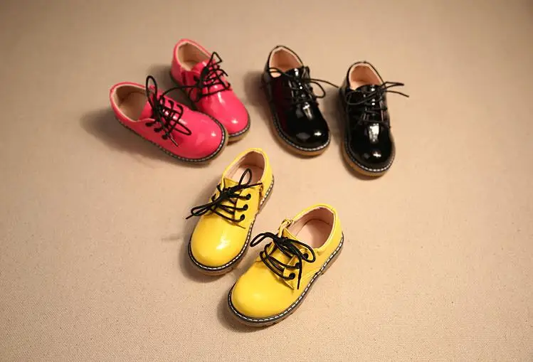Haochengjiade Фирменная Новинка для мальчиков Модная одежда для девочек сапоги кожаные ботинки Martin детские спортивные без каблука повседневные